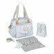 BEABA, Sac a langer Geneve II, Modulable, Grande contenance, Rangements multiples, Pochette avant amovible, Cherry Blossom