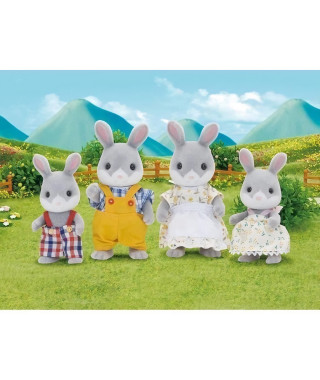SYLVANIAN FAMILIES - 4030 - La famille lapin gris - Les familles