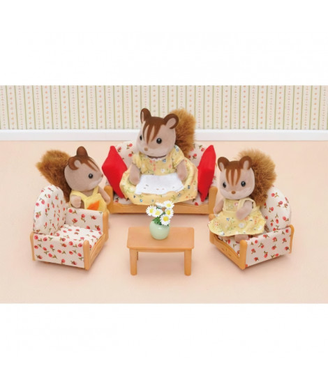 SYLVANIAN FAMILIES 4464 Canapé+ 2 Fauteuils+ Table - Le village