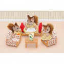 SYLVANIAN FAMILIES 4464 Canapé+ 2 Fauteuils+ Table - Le village