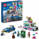 LEGO 60314 City La Course-Poursuite du Camion de Glaces, Jouet de Voiture de Police, avec 2 Bandits, Cadeau Enfants Des 5 Ans