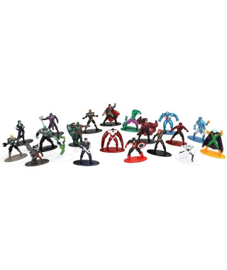Figurines Coffret 20 pieces 4cm Marvel - Métal - Jada