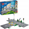 LEGO City 60304 Intersection a assembler, Jeu construction ville avec panneaux et routes a imbriquer pour garçon ou fille