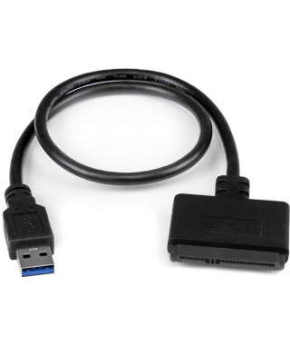 Adaptateur USB 3.0 vers SATA III de 2,5 avec UASP - Adaptateur USB 3.0 vers SATA III pour DD / SSD SATA 2,5 avec UASP