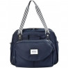 BEABA, Sac a langer Genéve II, Modulable, Grande contenance, Rangements multiples, Pochette avant amovible, Bleu marine