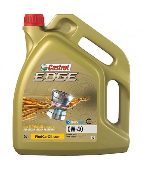 Huile-Additif Edge - CASTROL - Synthetique / 0W40 / 5L