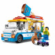 LEGO City 60253 Le camion de la marchande de glaces, Kit de Construction Jouet Enfants 5 ans et + avec Mini-figurine de chien