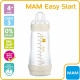 MAM Biberon Easy Start / Anti-Colique Nature - 320ml - Lin - Tétine Débit 3 - X1