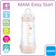 MAM Biberon Easy Start / Anti-Colique Nature - 320ml - Blush - Tétine Débit 3 - X1