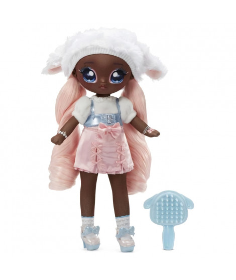 Na! Na! Na! Surprise - Poupée Mannequin Teens 28cm en Tissu - Lila Lamb - Theme Mouton
