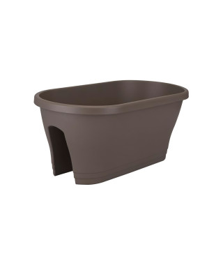 ELHO Bac de balcon Corsica Flower Bridge 60 - Taupe - Extérieur & Balcon - L 29,6 x W 58 x H 24 cm