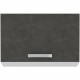 Meuble hotte porte basculante - Gris mat - L 60 x 31,6 x H 36 cm - LASSEN