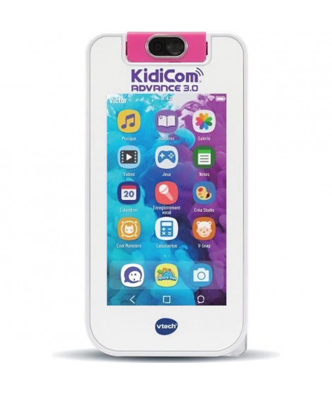 VTECH - KidiCom Advance 3.0 - Blanc - Fonctionnalités High-Tech - Batterie Rechargeable - 6-12 ans