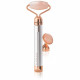 Rouleau de Massage Visage en Quartz Rose Finishing Touch Flawless Contour - 2 embouts - pile incluse