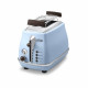 DELONGHI CTOV 2103.AZ Grille Pain Icona Vintage - Bleu et Marron