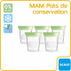 MAM Allaitement Pot de Conservation 120ml Lot de 5