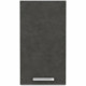 Meuble haut 1 porte battante - Gris mat - L 40 x P 31,6 x 72 cm - LASSEN