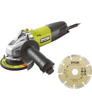 Meuleuse d'angle RYOBI 800W 125mm - Découpe de brique et parpaing - Electrique