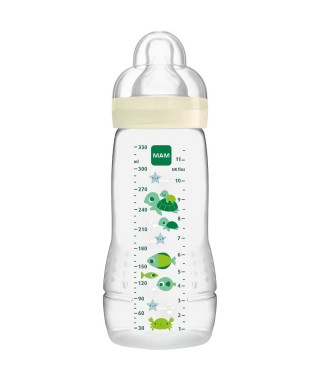 MAM Easy Active 2eme Âge Biberon +6m Jaune 330ml