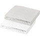 LOT 2 DRAPS HOUSSE JERSEY 70X140CM BLANC/PERLE