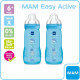 MAM Easy Active 2eme Âge Biberon +6m Bleu Plage Lot de 2 x 330ml