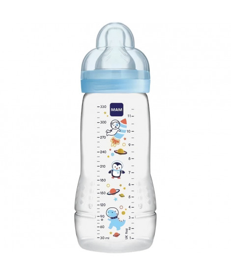 MAM Easy Active 2eme Âge Biberon +6m Dragon Bleu 330ml