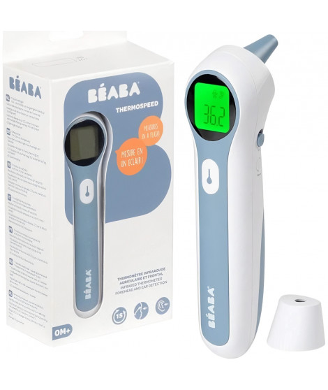 BEABA Thermospeed, thermometre infrarouge auriculaire et frontal