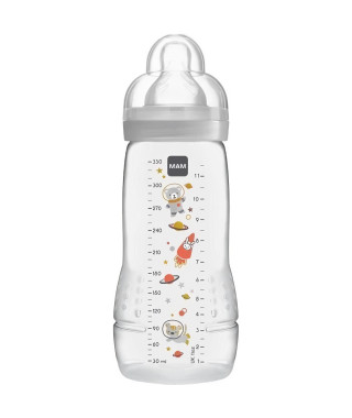 MAM Easy Active 2eme Âge Biberon +6m Éléphant Ivoire 330ml