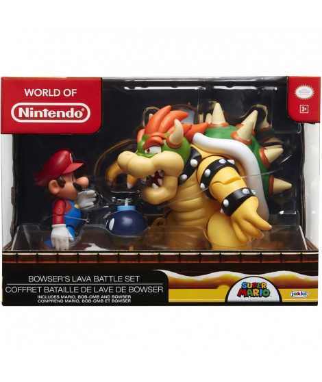 MARIO - Coffret diorama Mario et Bowser - JAKKS - 491161