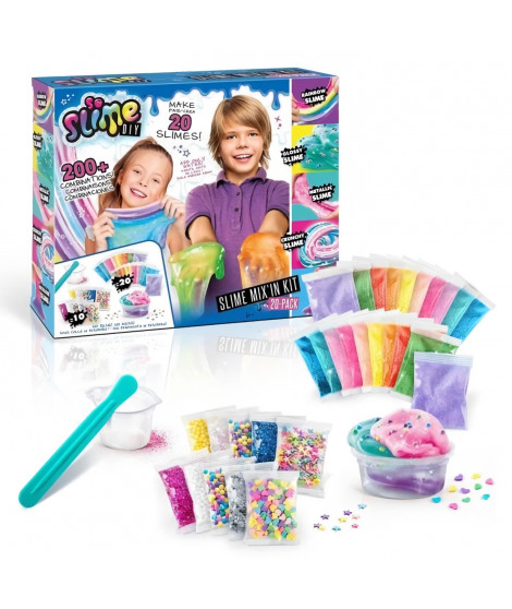 Slime DIY Pack 20 Slimes Mix'in Kit - CANAL TOYS