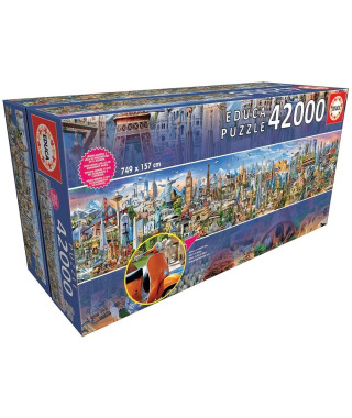 EDUCA - Puzzle - 42000 Le tour du monde