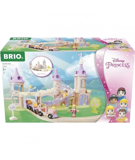 Circuit Château Princesses Disney - BRIO - Coffret 18 pieces - Train en bois - Des 3 ans