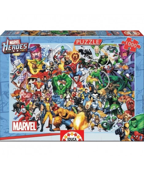 Puzzle 1000 pieces - Collage des héros Marvel - EDUCA