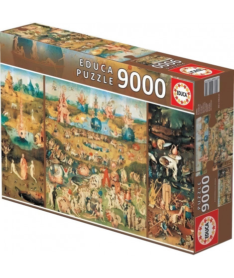 Puzzle - EDUCA - Le jardin des délices - 9000 pieces - Tableaux et peintures - Multicolore