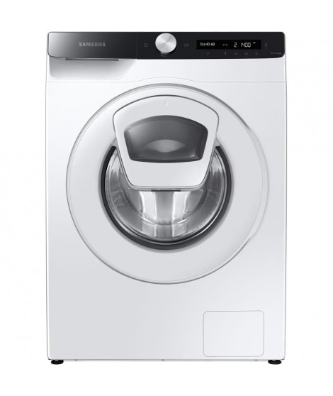 Lave-linge hublot SAMSUNG AddWash Ecobubble WW80T554DTE/S3 - 8 kg - Induction - Classe B - 1400 trs/min - Connecté - Blanc