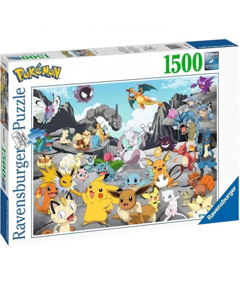 Puzzle Pokémon Classics 1500 pieces - Ravensburger - Puzzle adultes des 14 ans