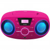 BIGBEN CD61RSUSB Lecteur Radio Cd Portable Usb Rose + Speakers Lumineux