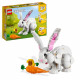 LEGO Creator 3-en-1 31133 Le Lapin Blanc, avec des Figurines Animaux Poissons, Phoques et Perroquets