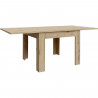 Table a manger extensible NUORI - Décor chene artisan - 6/8 personnes - L 96- 190 x l 95 cm