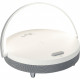 Enceinte Bluetooth lumineuse 5W - LTC - SMOOTH-LIGHT - Avec fonction chargeur a induction et kit main libre - Blanc et gris