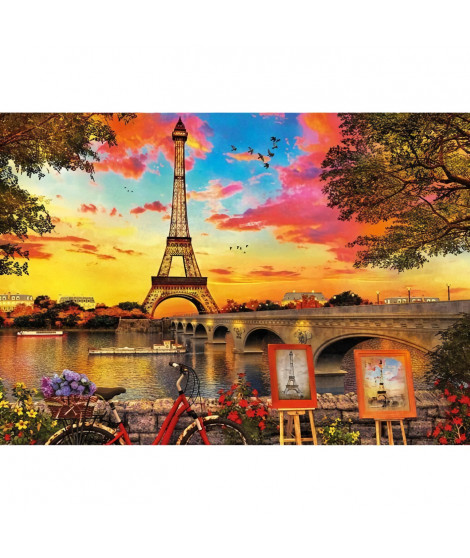 EDUCA Puzzle 3000 pieces Coucher De Soleil A Paris