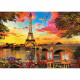 EDUCA Puzzle 3000 pieces Coucher De Soleil A Paris