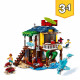 LEGO Creator 3-en-1 31118 La Maison sur la Plage du Surfeur, Jouet, Figurines Animaux Marins