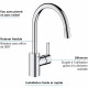 Mitigeur évier chromé bec haut FEEL - GROHE - 32671002