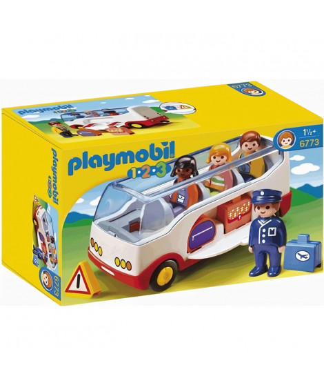PLAYMOBIL - 6773 - PLAYMOBIL 1.2.3 - Autocar de voyage