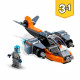 LEGO Creator 3-en-1 31111 Le Cyber Drone, Jouet de Construction, Figurine de Robot et Moto