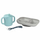 BEABA, Coffret d'apprentissage silicone + tasse - blue