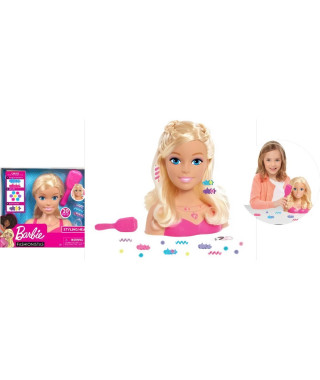 Tete a coiffer Barbie - Petit Modele avec Accessoires - Giochi Preziosi