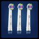 Oral-B 3D White - Lot de 3 tetes de rechange pour brosse a dents électrique avec technologie CleanMaximiser