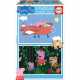 EDUCA - Puzzle Bois Peppa Pig 2x16 pcs